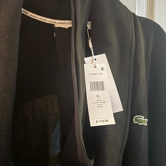 MALE BLACK LACTOSE ROBE. - Picture 3 of 6